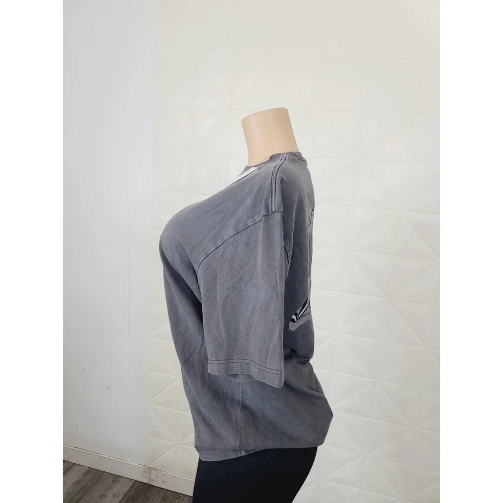 Jordan high-quality cotton Casual, Streetwear T-Shirt, Women's, Size S, Gray. KT